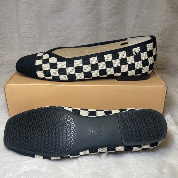 VIVAIA Square-Toe V-Cut Flats (Margot™ 2.0) EU 42 / US 10.5 - Picture 8 of 10